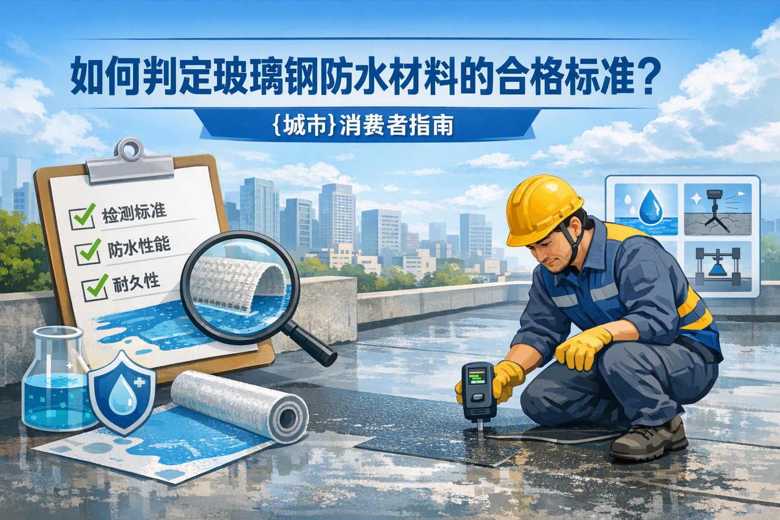 如何判定玻璃钢防水材料的合格标准？ 黄石 消费者指南