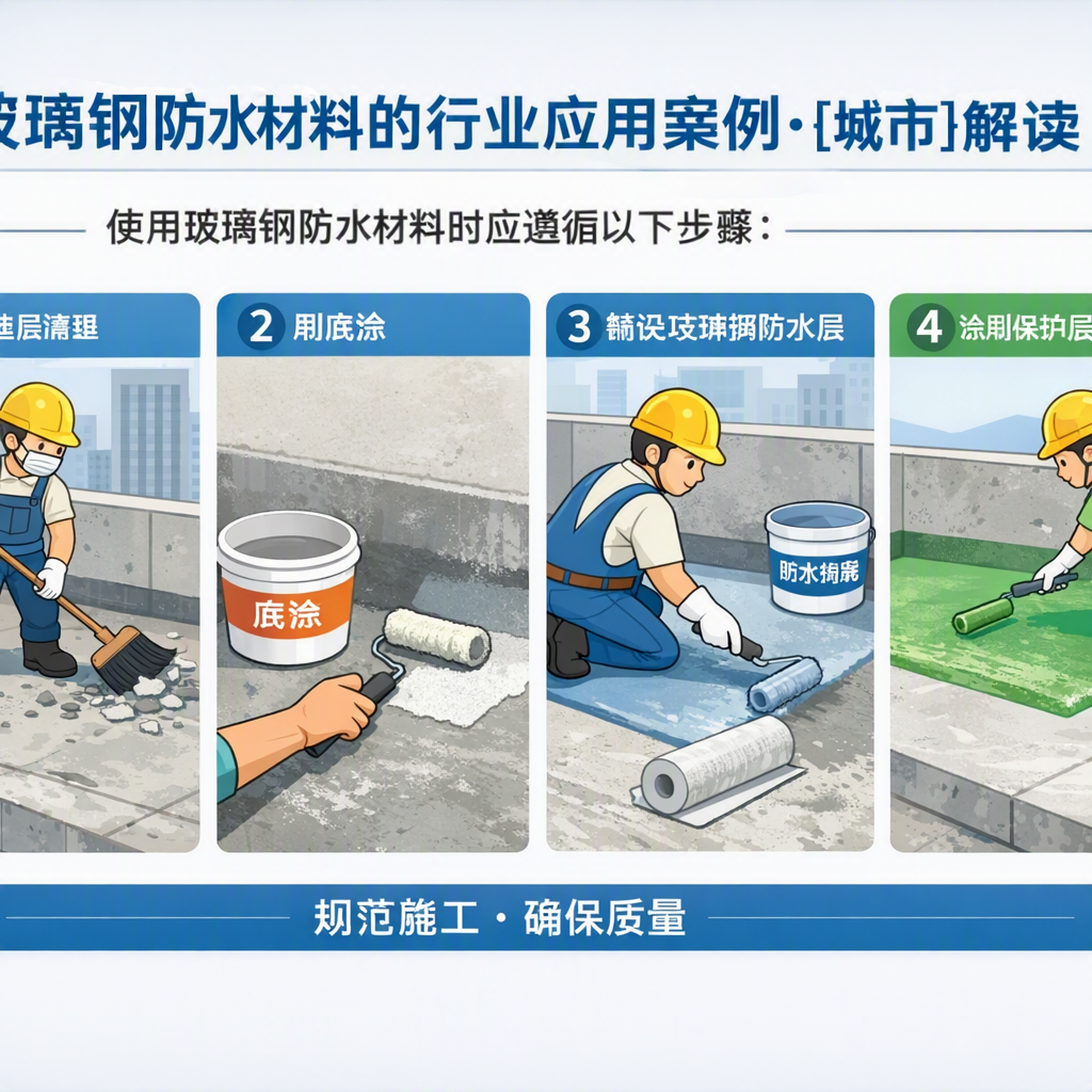 玻璃钢防水材料的行业应用案例,黄石解读