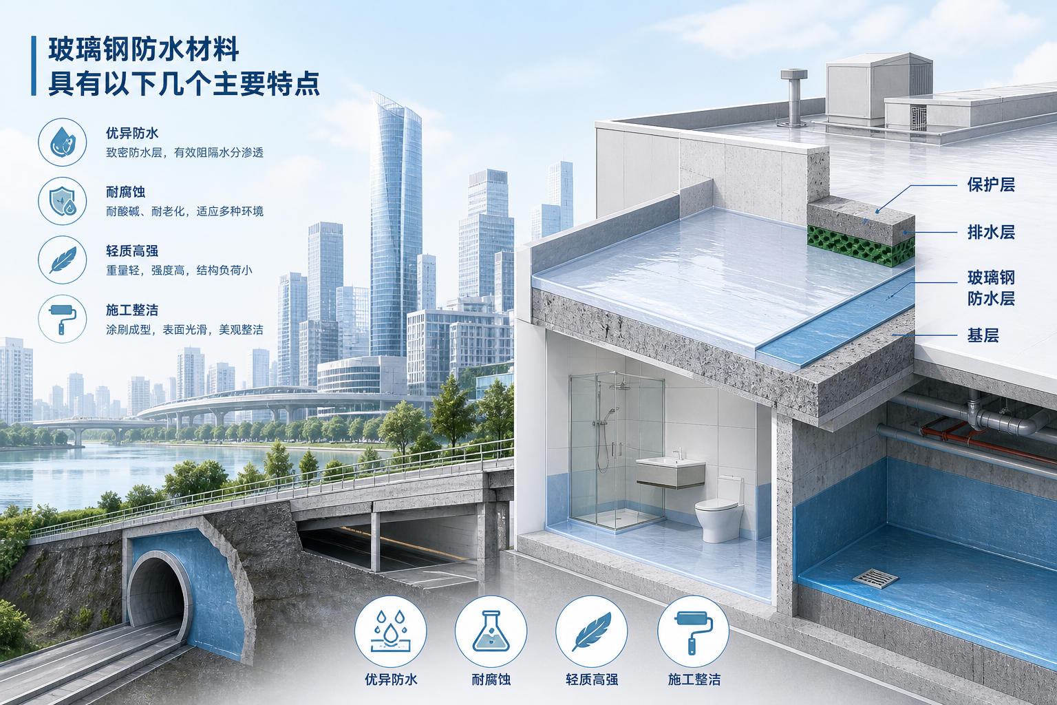 2023年玻璃钢防水材料市场趋势分析,关注 黄石 发展
